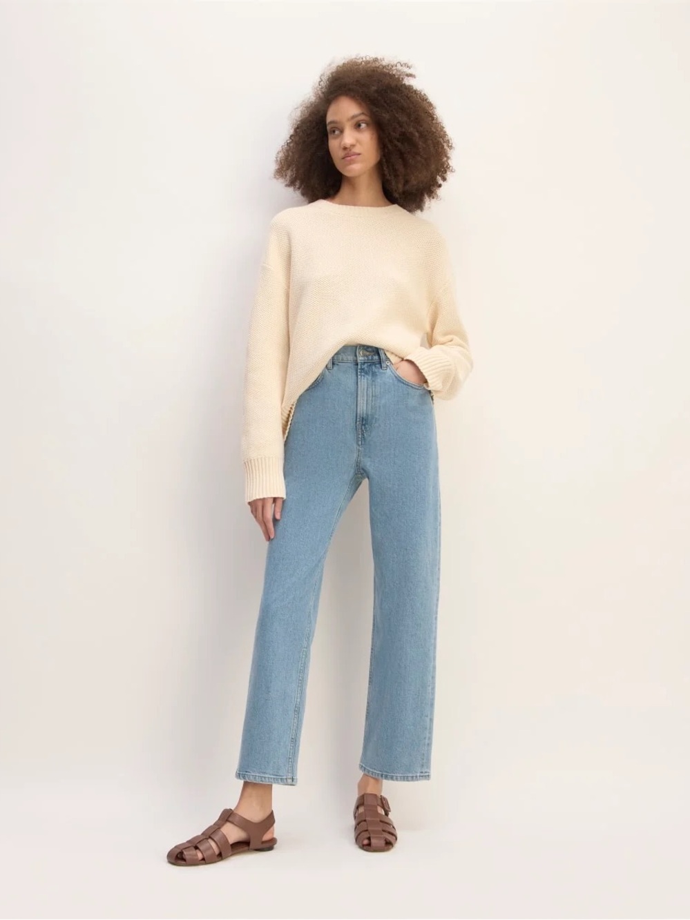 Everlane The Way-High Jean in Light Indigo 33 Tall
